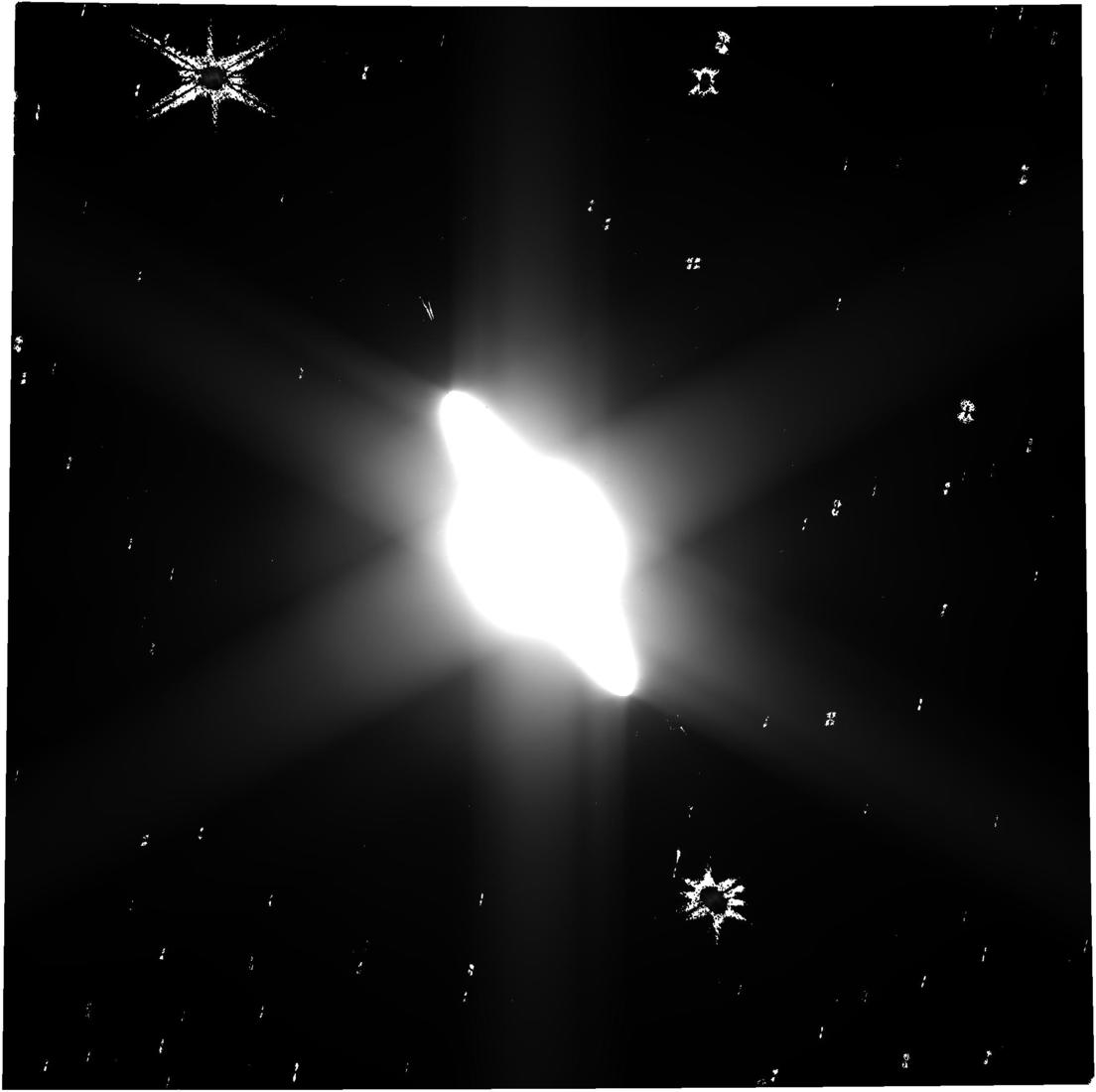 Primeras imágenes sin procesar de Saturno tomadas por el James Webb Space Telescope