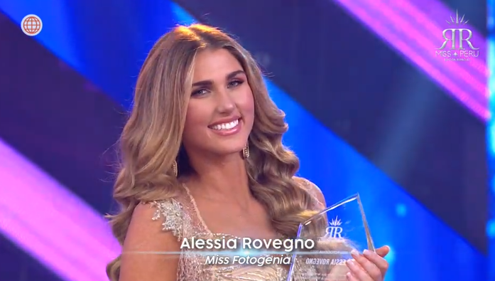 Alessia Rovegno es escogida como 'Miss Fotogenia'. (Foto: Captura)