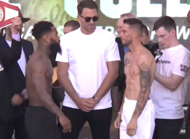 Gabriel Valenzuela y Montana Love (Foto: Captura de pantalla YouTube/Matchroom Boxing)