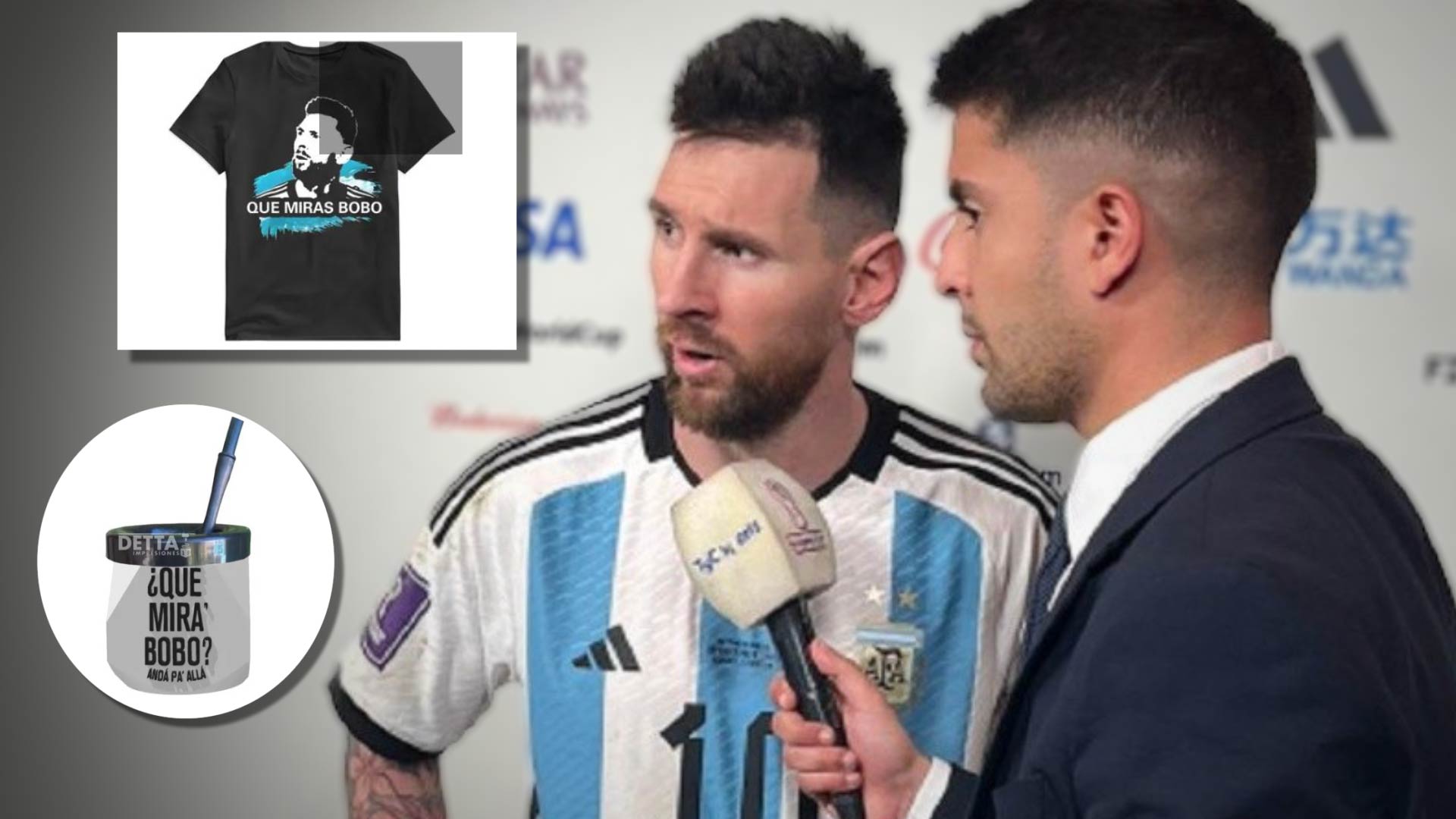 Qué mirás, bobo”: ya es furor el merchandising con la frase del enojo de  Messi - Infobae