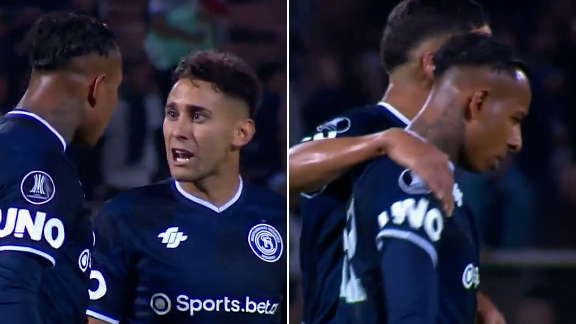 La ins&oacute;lita discusi&oacute;n entre Sebasti&aacute;n Villa y Mat&iacute;as Fern&aacute;ndez en plena goleada de Independiente Rivadavia por la Libertadores
