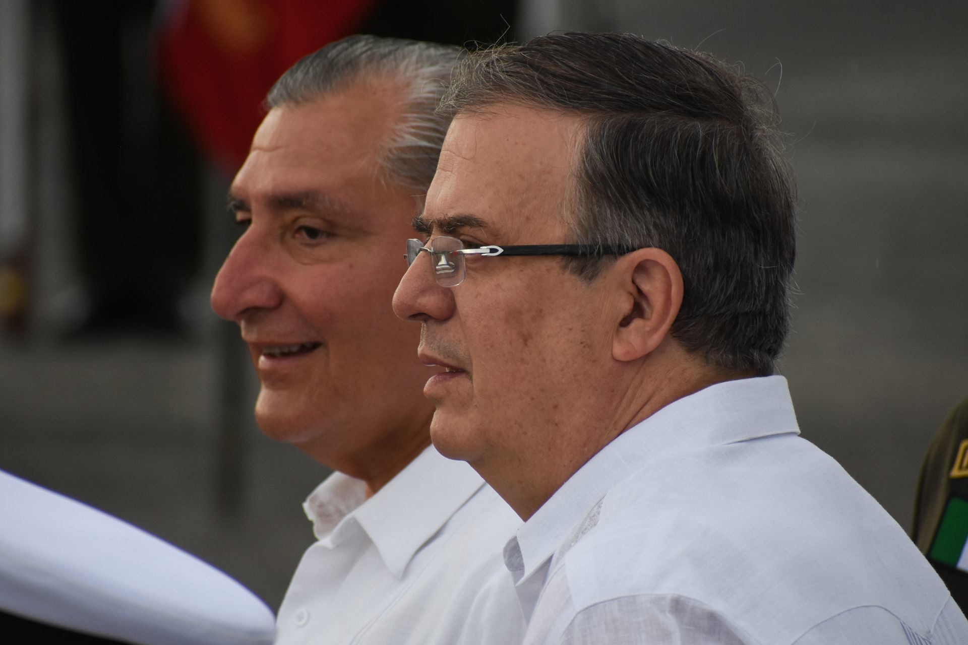 El secretario de Gobernación y de Relaciones Exteriores, Adán AUgusto y Marcelo Ebard, respectivamente (Foto: Cuartoscuro)