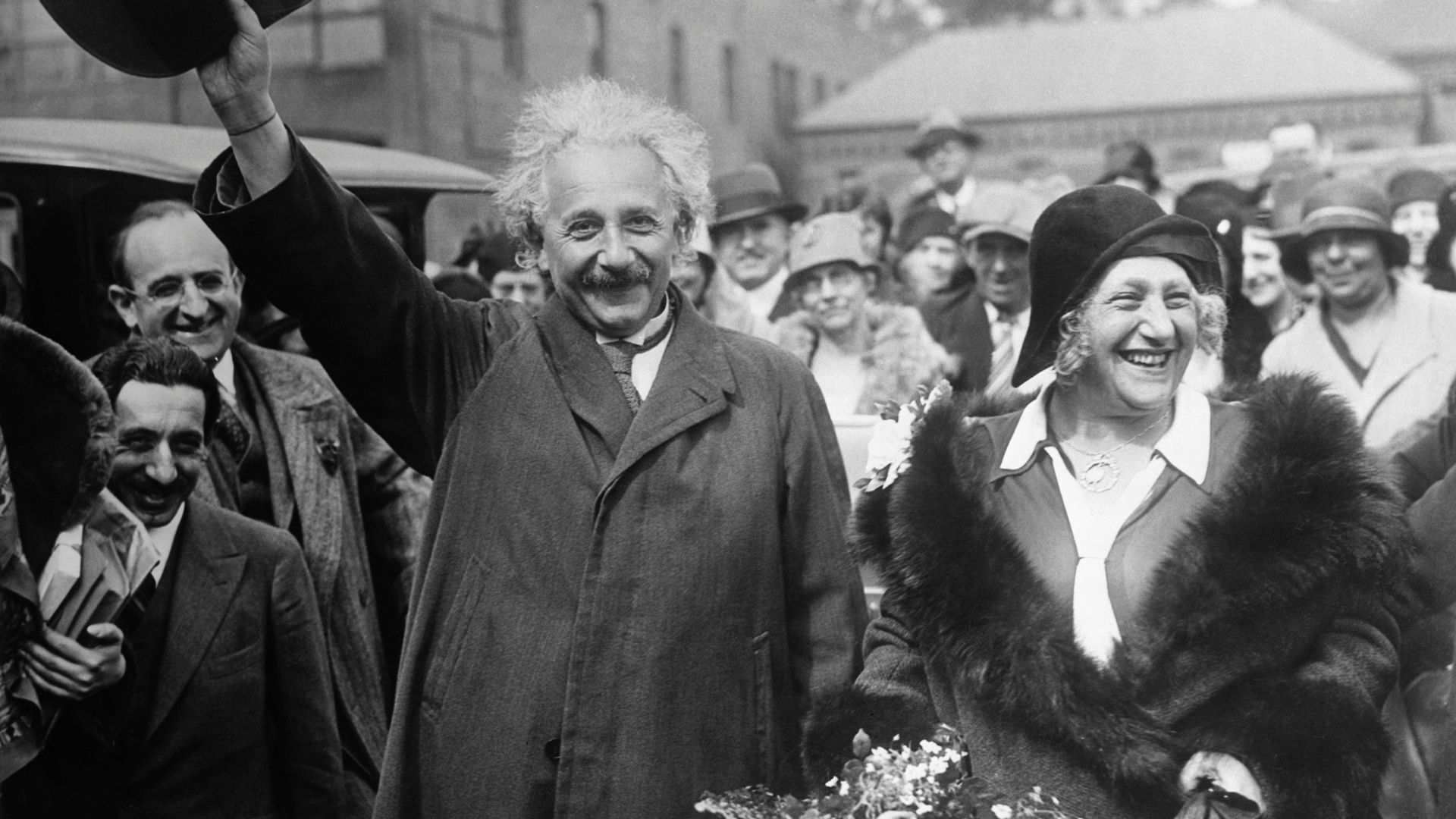 Einstein con su segunda esposa, Elsa 