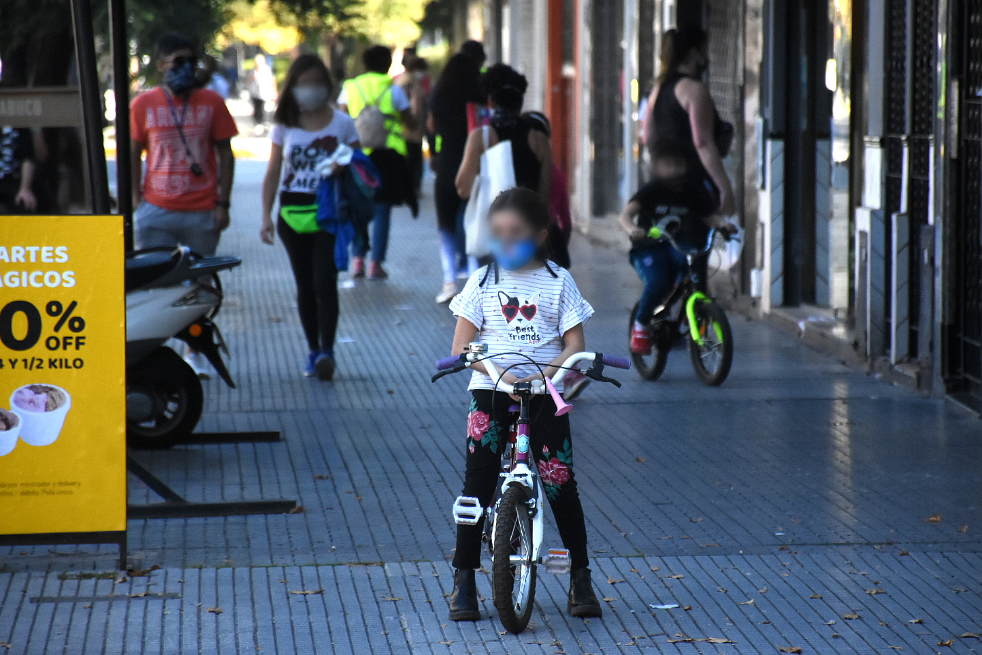 Muchos también utilizaron bicicletas para recrearse
