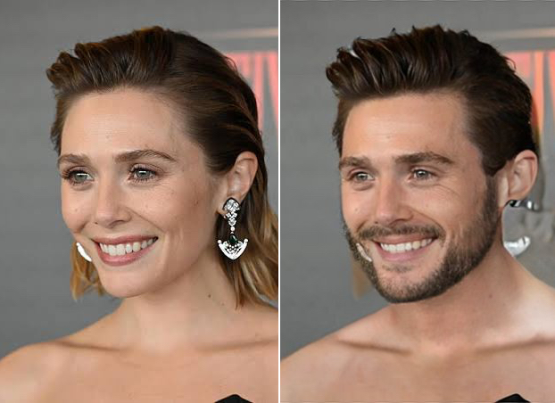 Actores y actrices de Hollywood con inteligencia artificial para saber cómo se verían con el sexo opuesto. (FaceApp/Composición/Jose Arana)