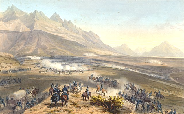 Publicado en el libro de 1851 "La guerra entre Estados Unidos y México, ilustrada"