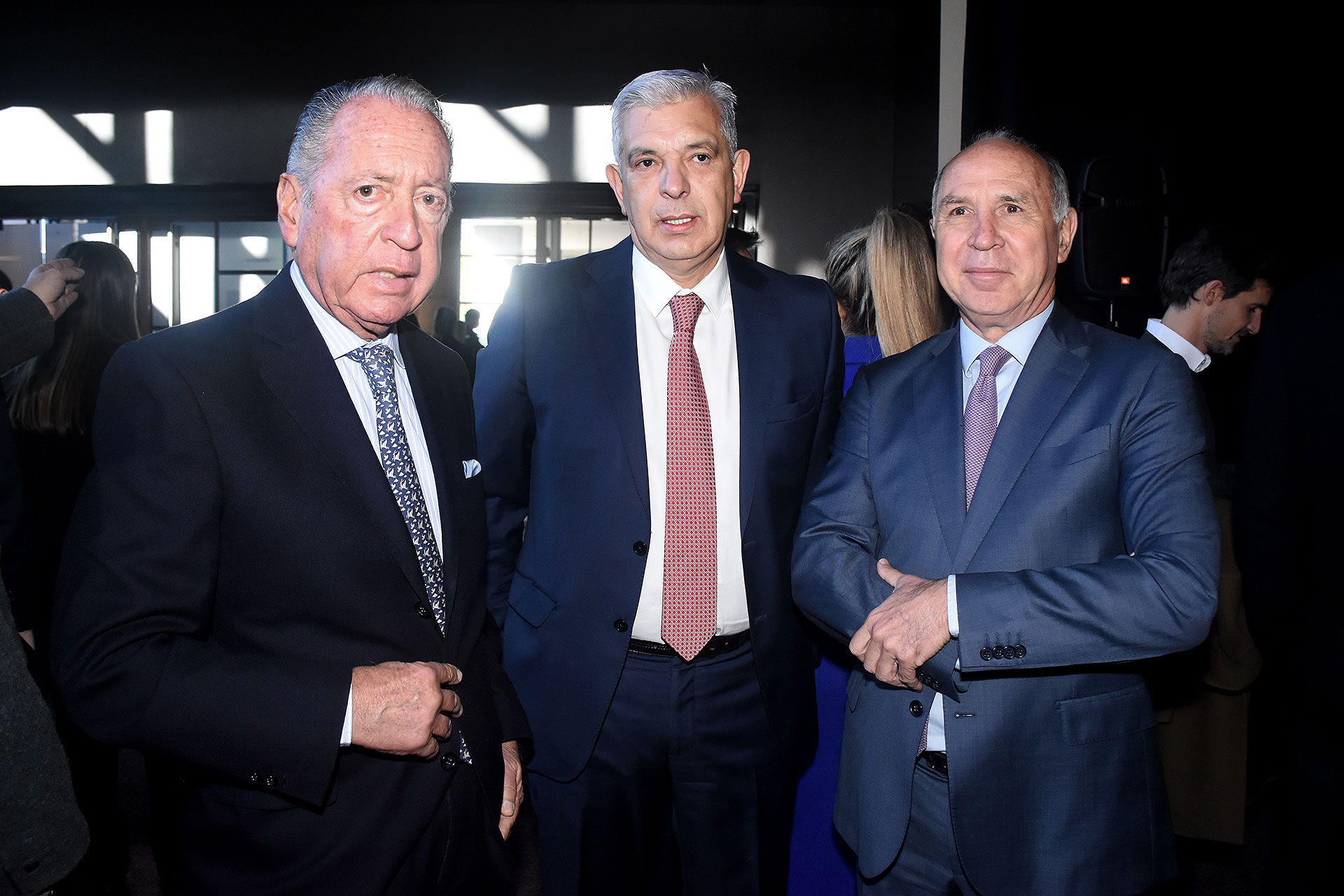 Daniel Funes de Rioja, presidente de la UIA, con Julián Domínguez y el juez de la Corte Ricardo Lorenzetti