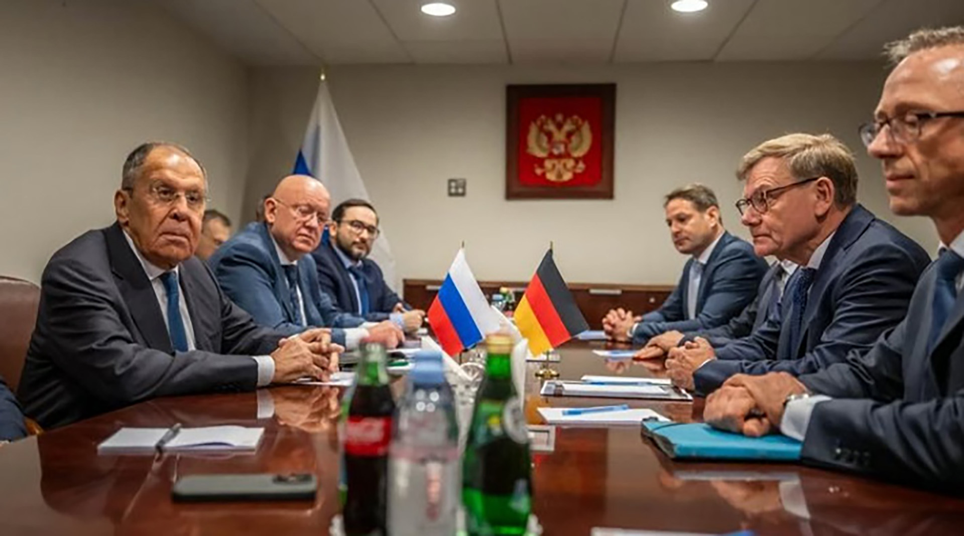 Serguéi Lavrov se reunió con su homólgo alemán en Nueva York por primera vez desde el inicio de la invasión rusa a Ucrania