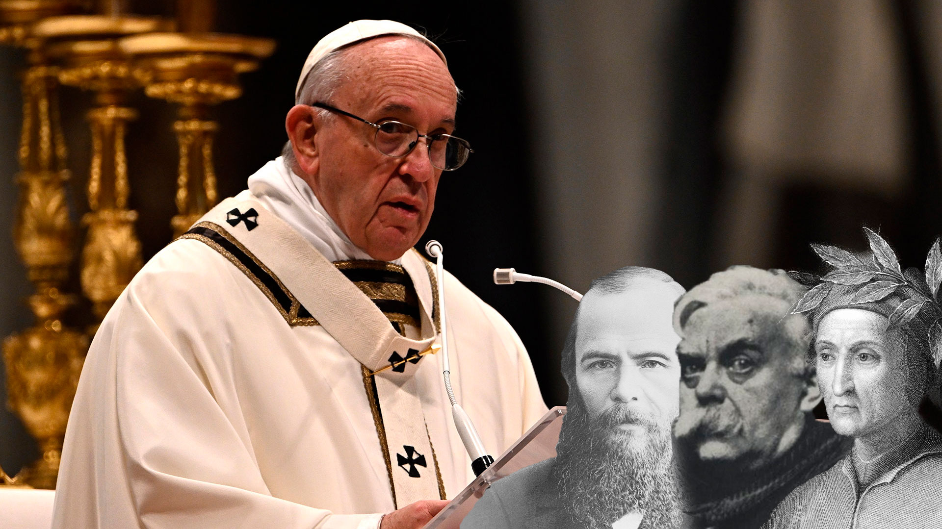 El papa Francisco nombró a sus tres escritores favoritos: un ruso, un francés y un italiano