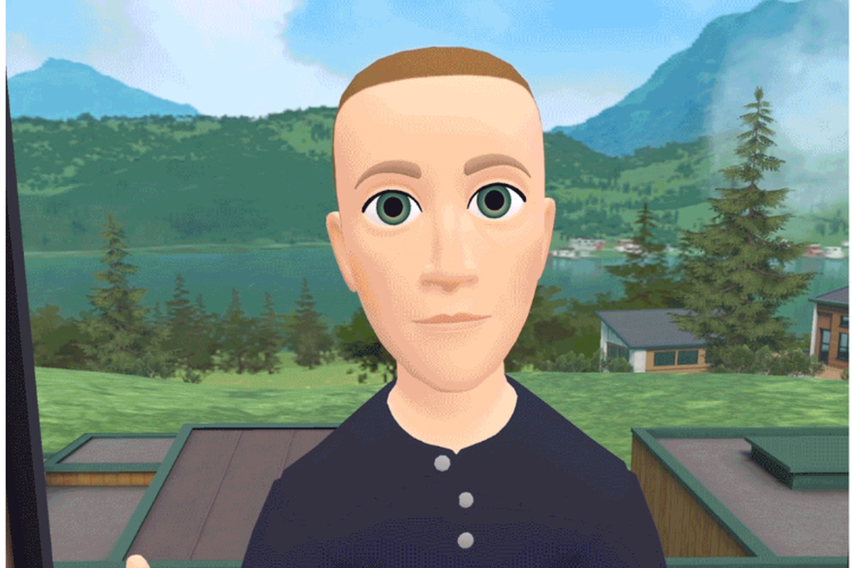Avatar 3D de Zuckerberg en el metaverso (Foto: Captura de pantalla/Facebook)