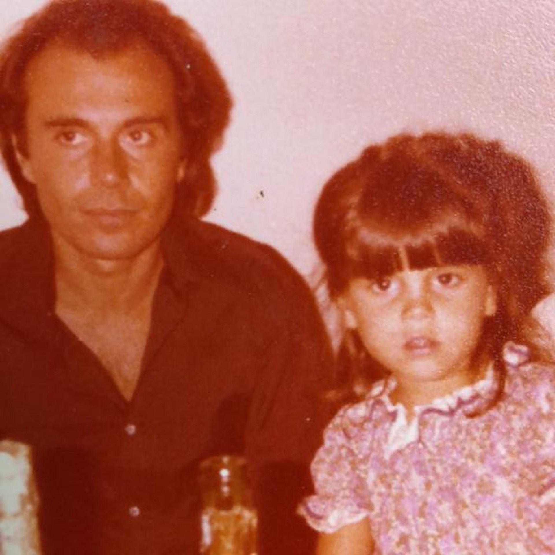 Florencia Peña con su papá, Julio