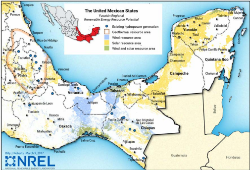 El suroeste de México es rico en energías renovables