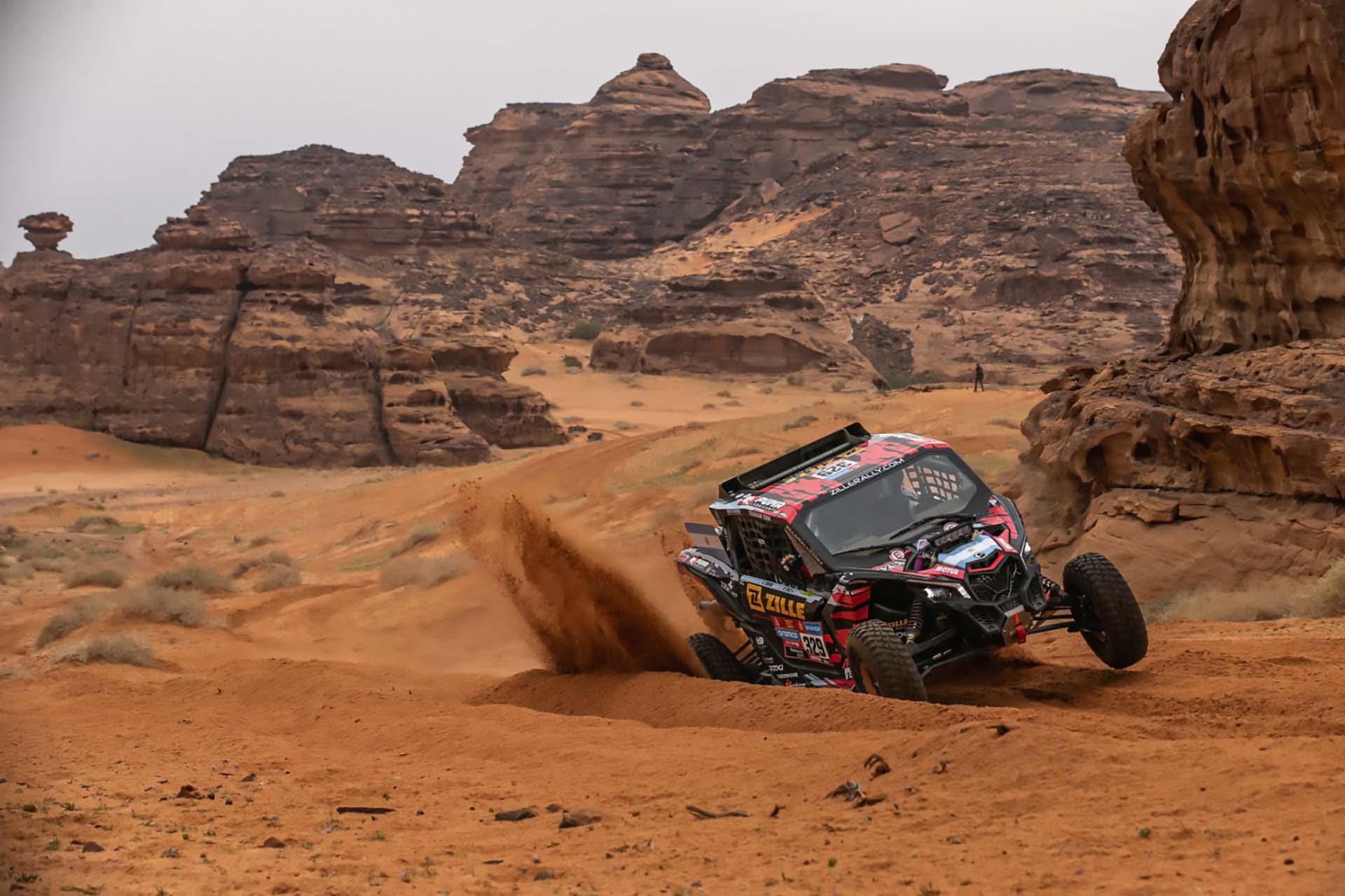 El pampeano David Zille festejó por primera vez en un parcial en el Rally Dakar (FotoP)