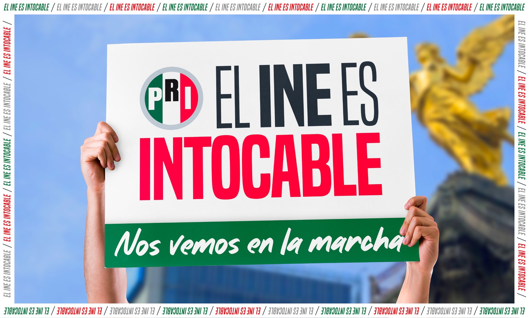 Dientitos actores políticos han promovido la marcha en defensa del INE en la Ciudad de México  (Foto: Twitter)