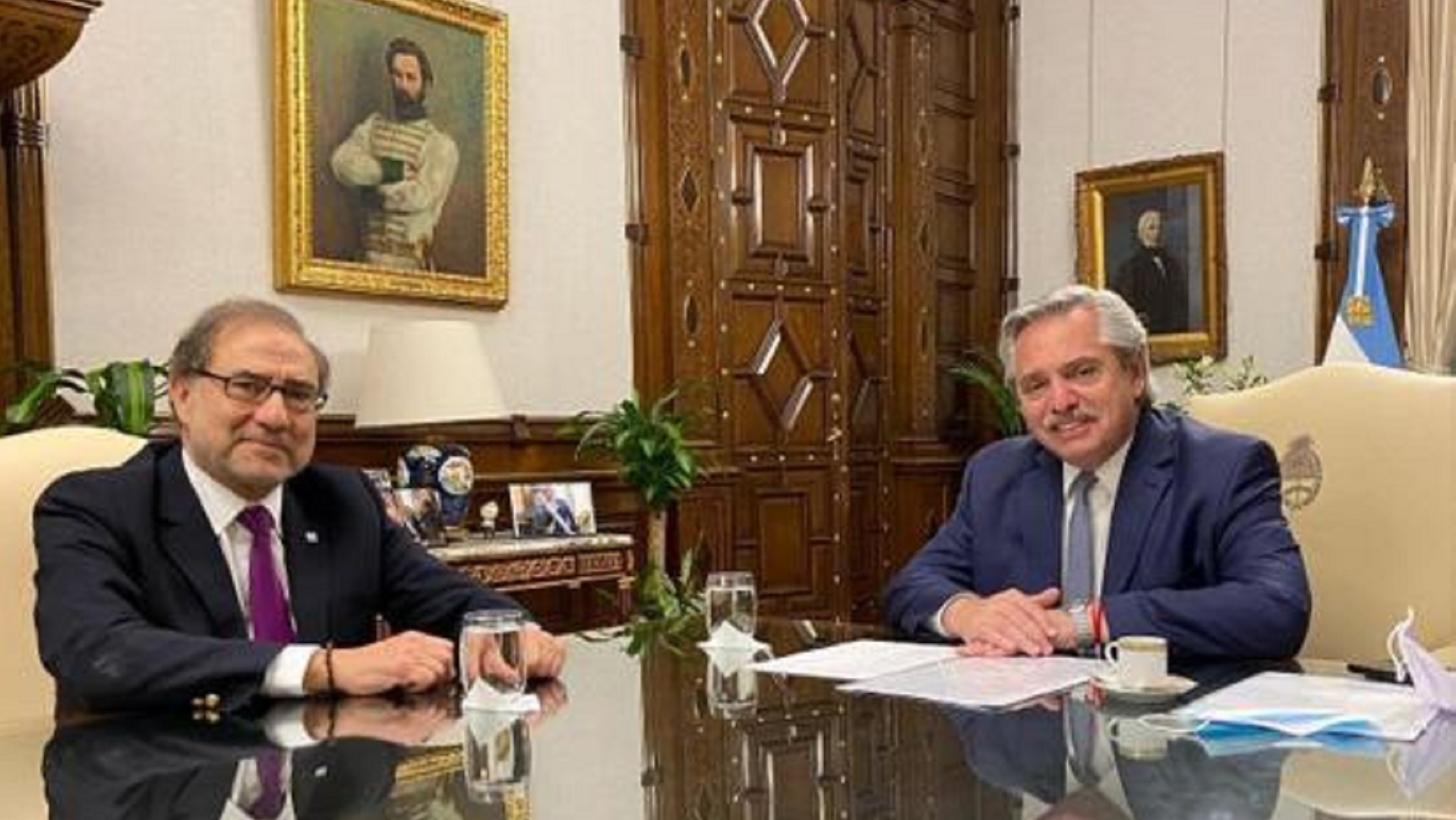 Jorge Argüello y Alberto Fernández