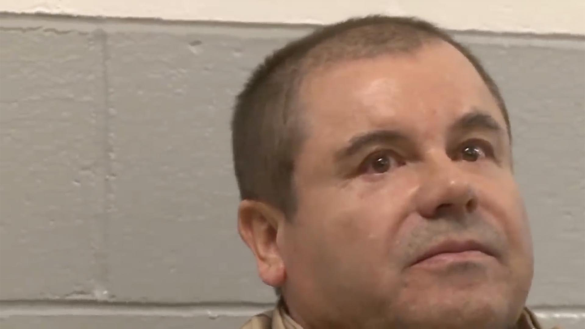 Joaquín "El Chapo" Guzmán llorando tras su captura (Foto: Captura de pantalla)