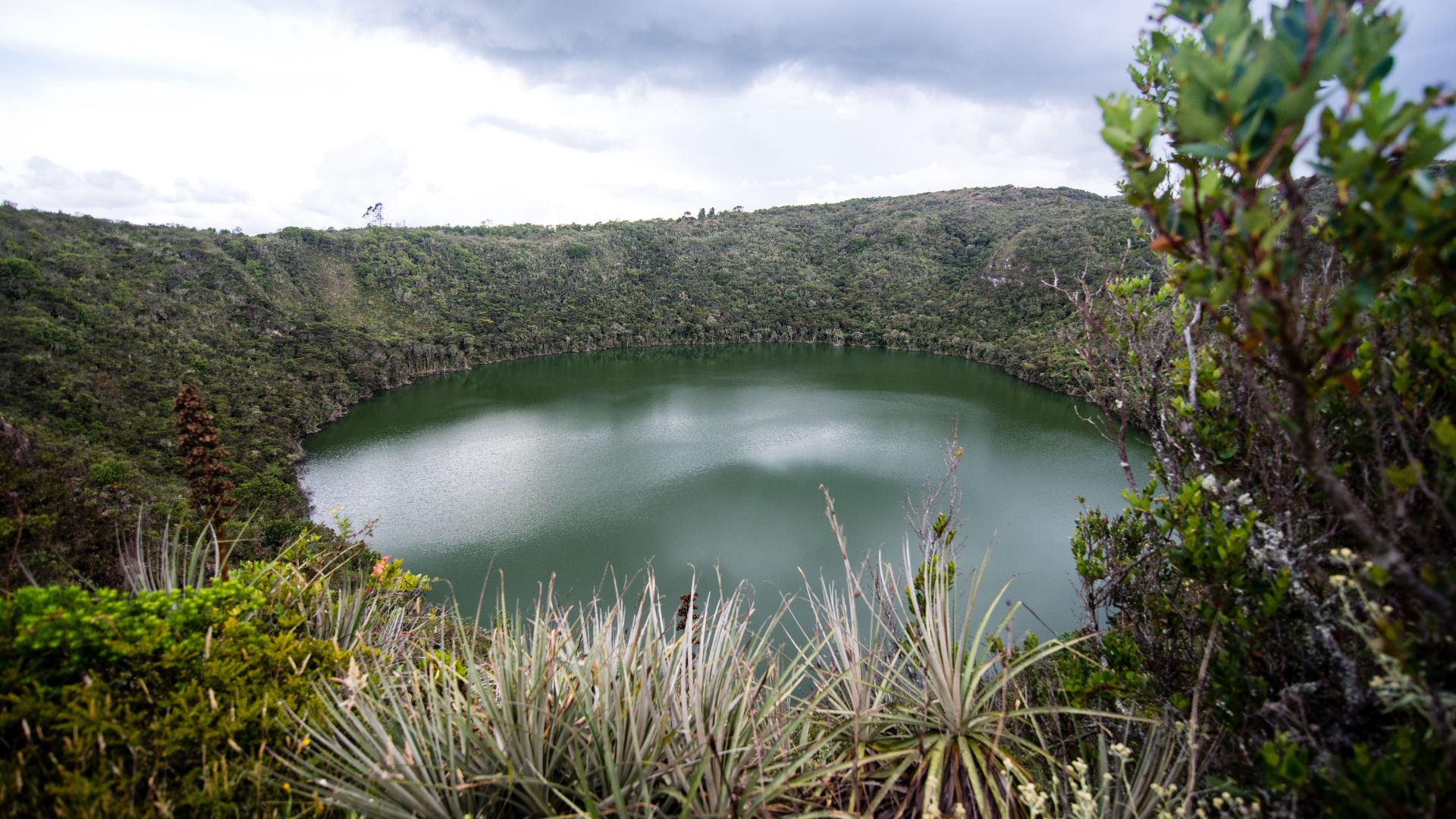 Laguna de Guatavita en los Andes Orientales (Créditos: Prensa ProColombia)