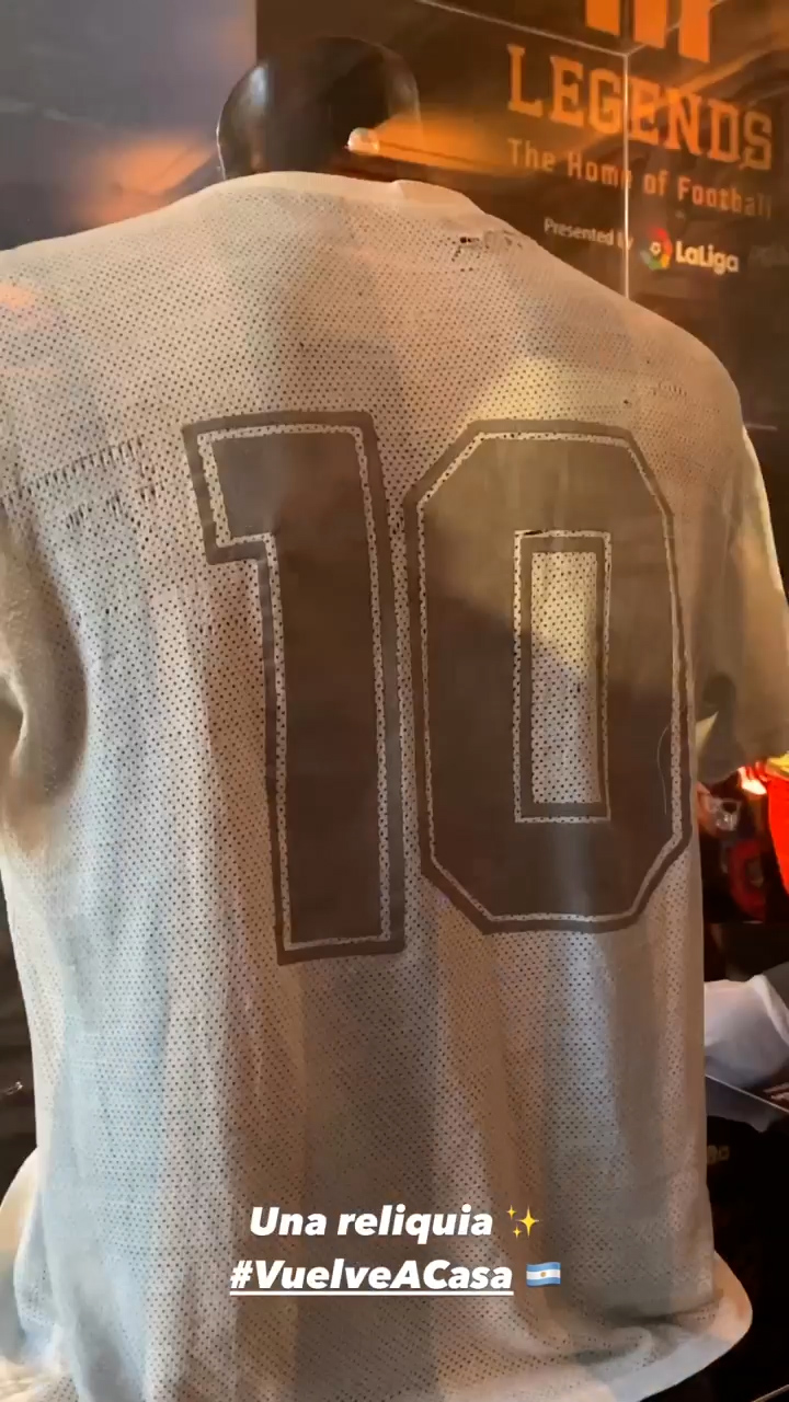 La 10 que Maradona usó en la final de México 86