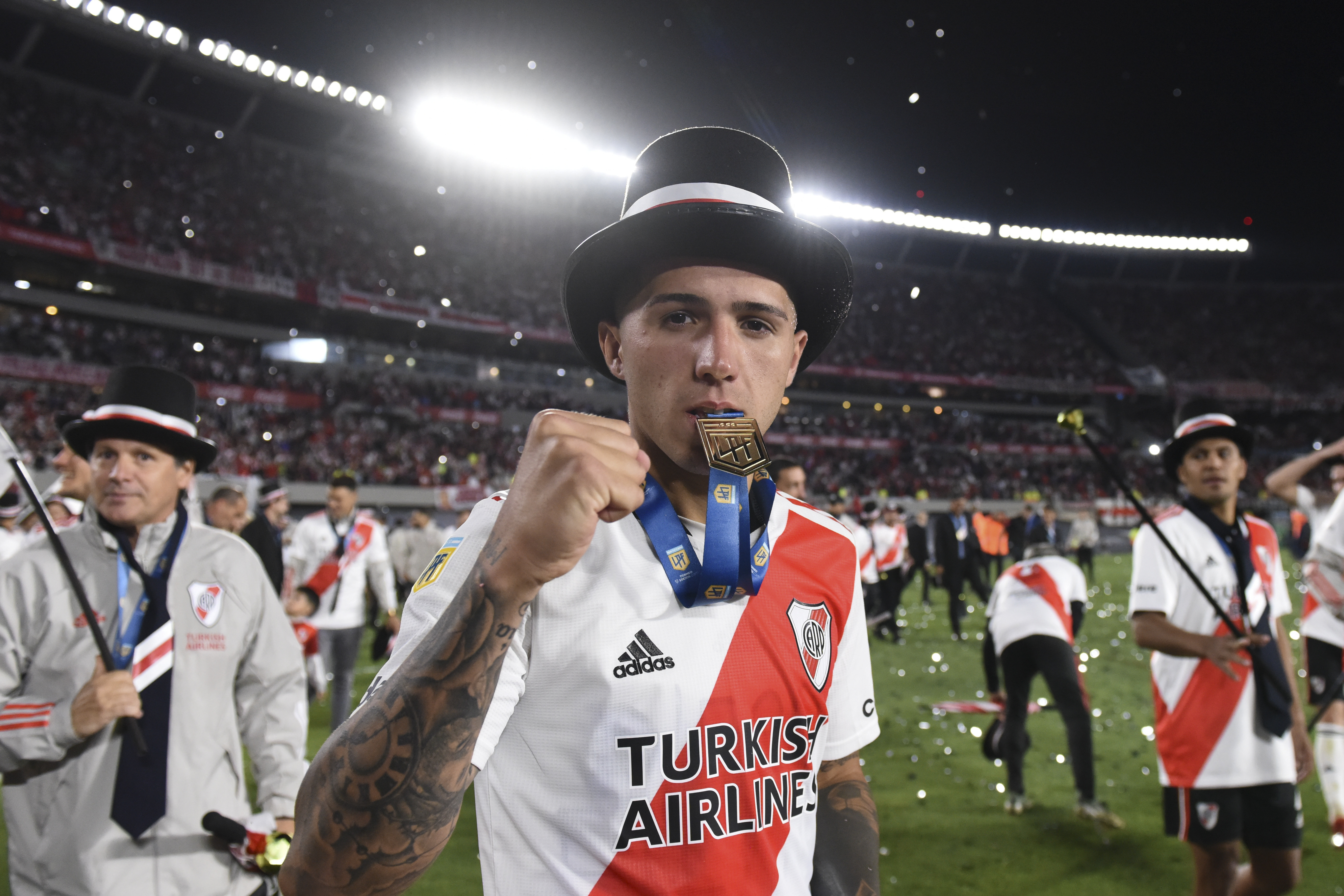 En su regreso a River Plate, Enzo Fernández se convirtió en pieza clave para Marcelo Gallardo (Foto: Rodrigo Valle/Getty Images)