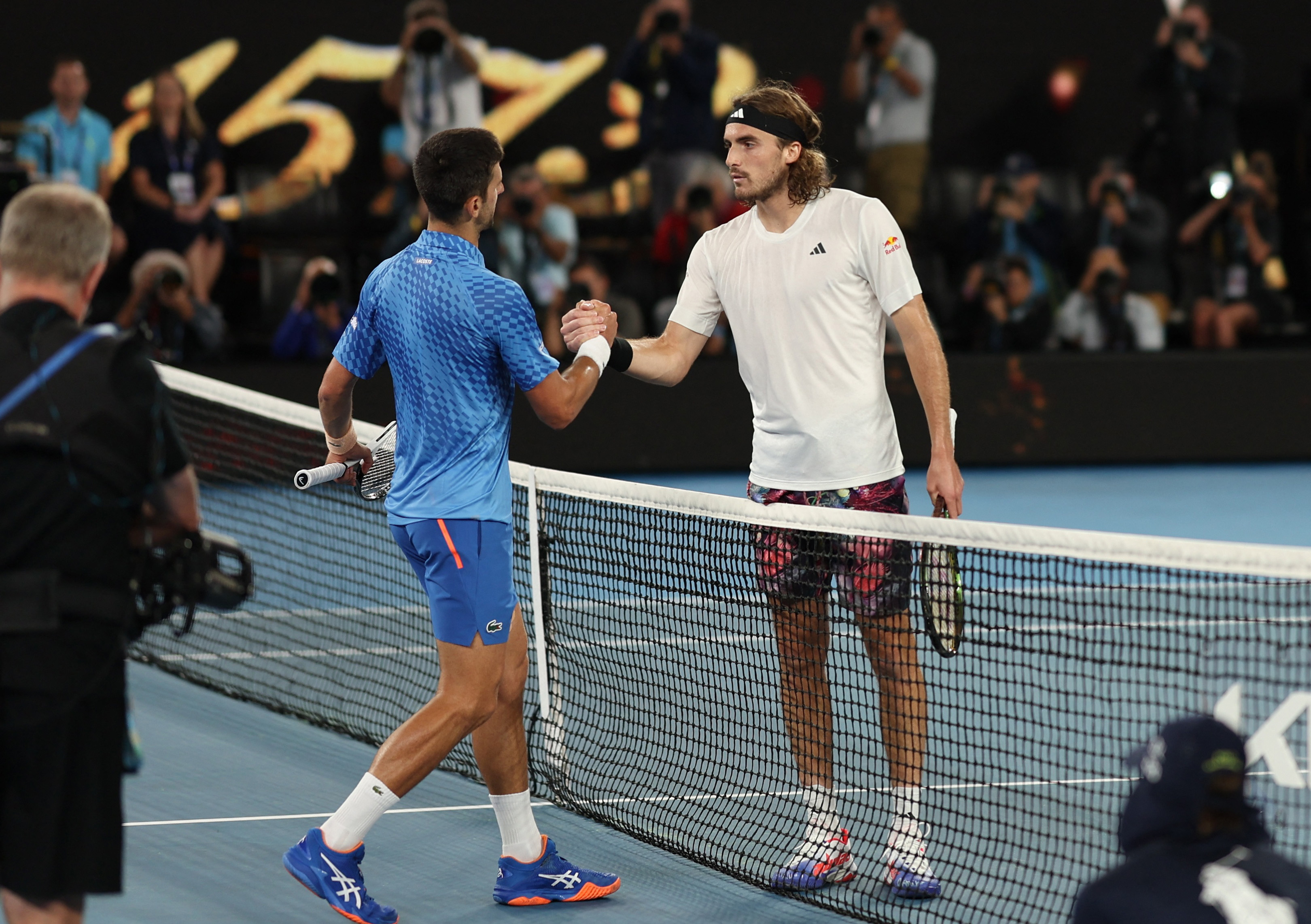 Tsitsipas no pudo con Djokovic en la final del Australian Open (Reuters)