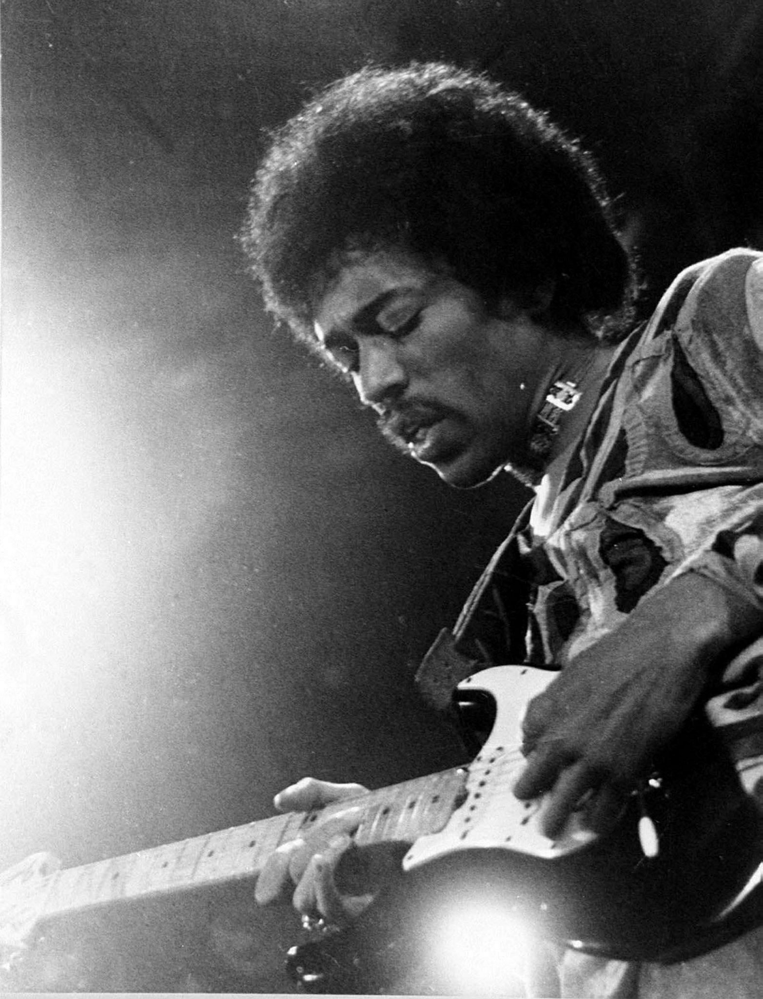Jimi Hendrix en uno de sus últimos shows, en 1970 (Foto: EPA/PA/ Archivo)
