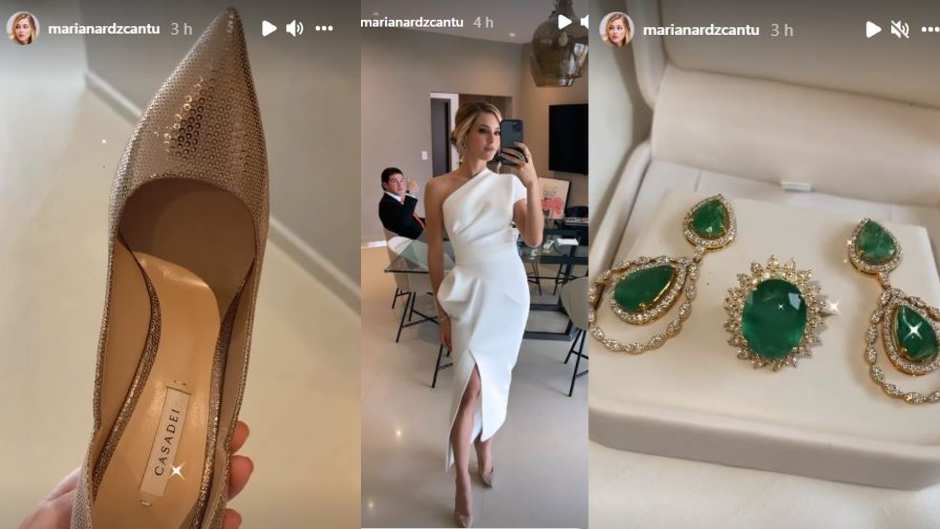 Mariana Rodríguez reveló que subastará su vestido de 18,000 pesos al DIF -  Infobae