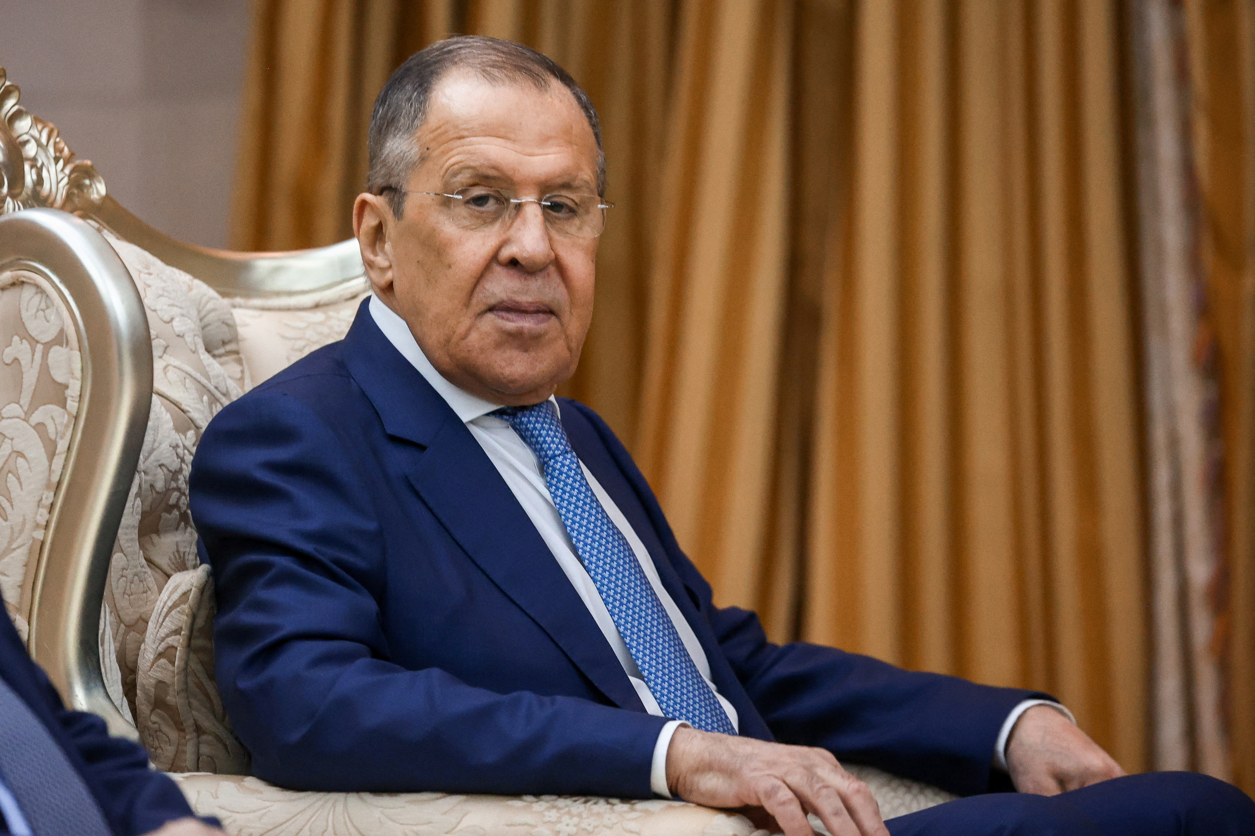 Sergei Lavrov, ministro de Relaciones Exteriores de Rusia. Lavrov se enteró de la invasión el mismo día y a la 1 AM. (REUTERS)