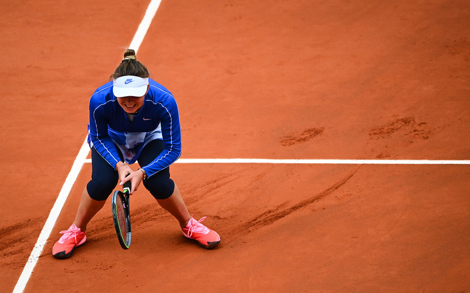 Elina Svitolina no pudo alcanzar las semifinales (Photo by Anne-Christine POUJOULAT / AFP)