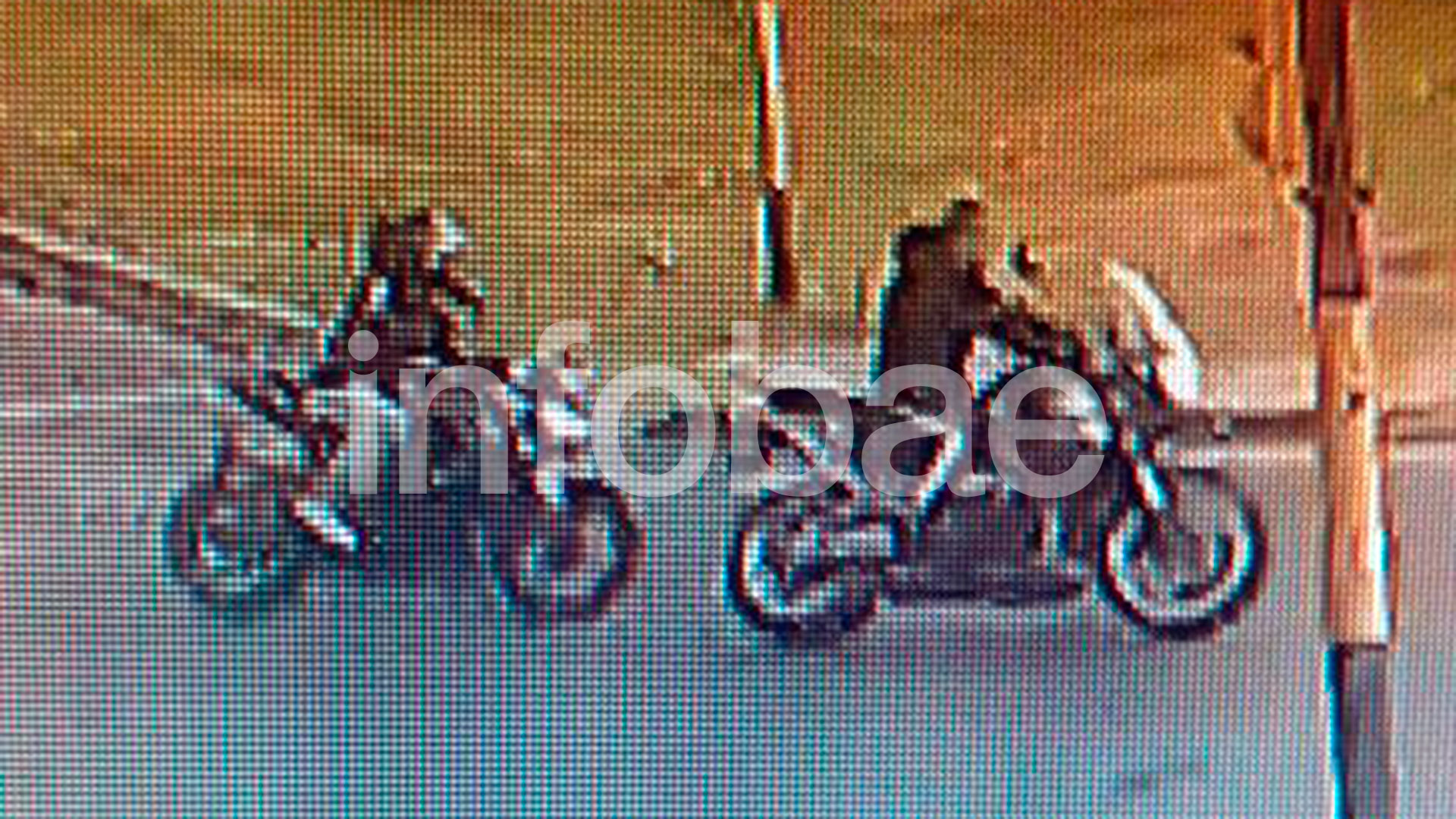 The criminals who stole Blaquier's motorcycle and shot him dead, filmed by security cameras