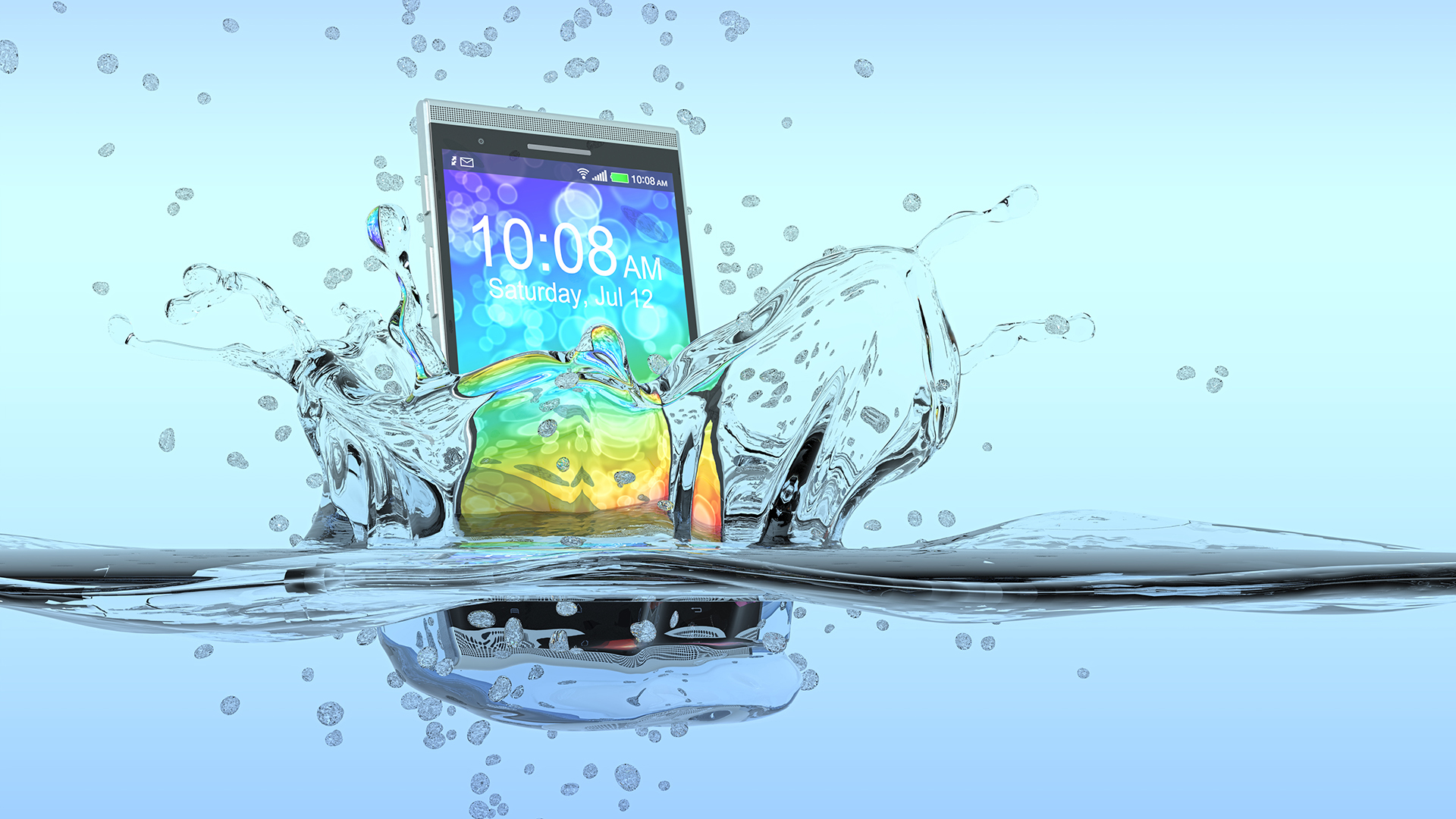 Cómo rescatar el teléfono mojado (Shutterstock)