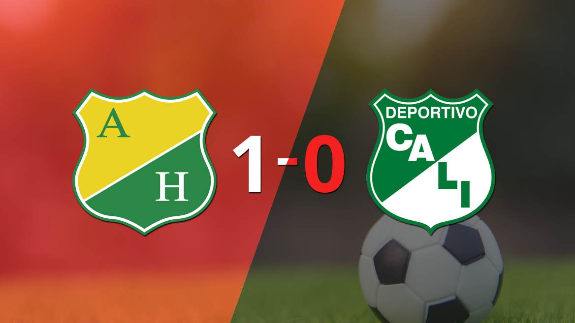 A Huila le alcanzó con un gol para derrotar a Deportivo Cali en el estadio Guillermo Plazas Alcid