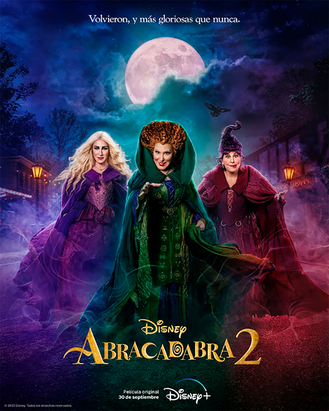 El afiche de promoción de la secuela de "Abracadabra".(Disney Plus)