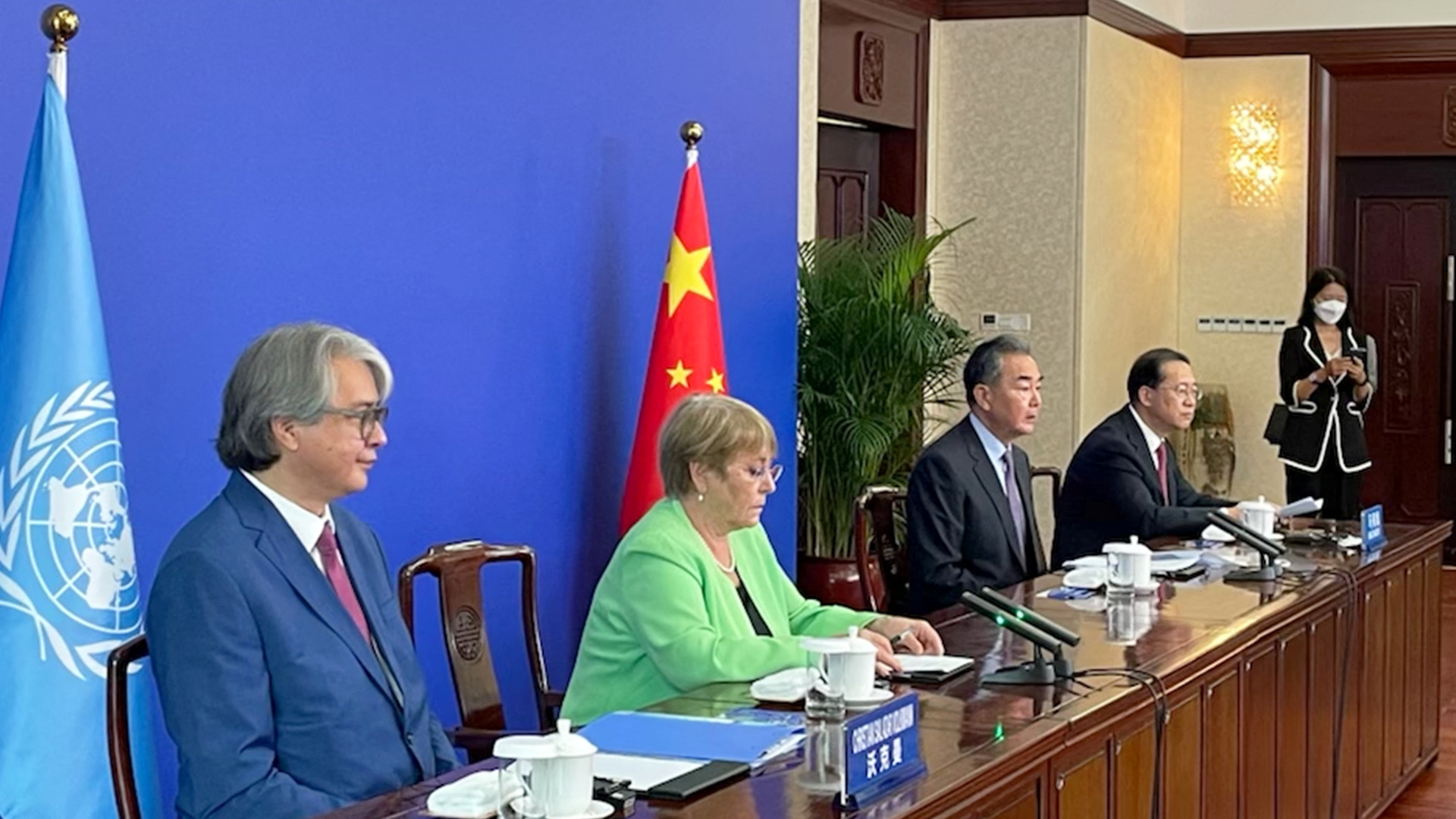 Visita de Michelle Bachelet en Guangzhou (vía Reuters)