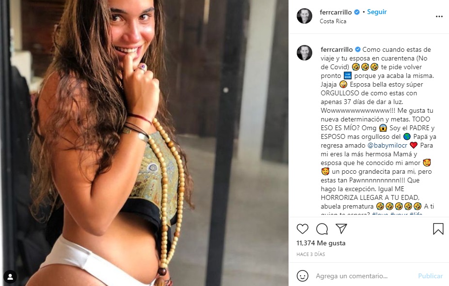 Gabriela Rodríguez es la mamá de Milo, el segundo hijo del actor venezolano
(Foto: @ferrcarrillo/Instagram)