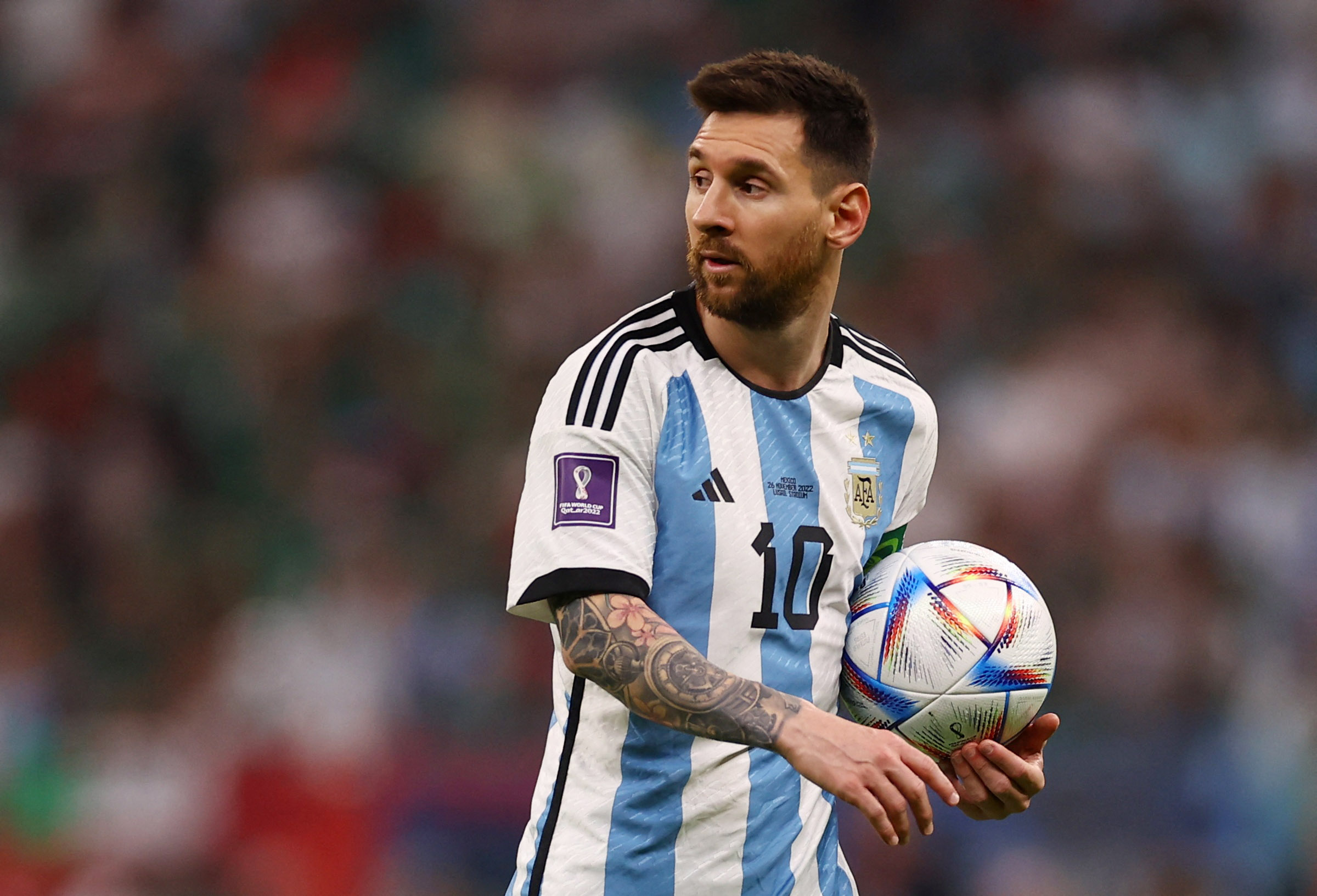 Messi tuvo la primera opción de gol (REUTERS/Kai Pfaffenbach)