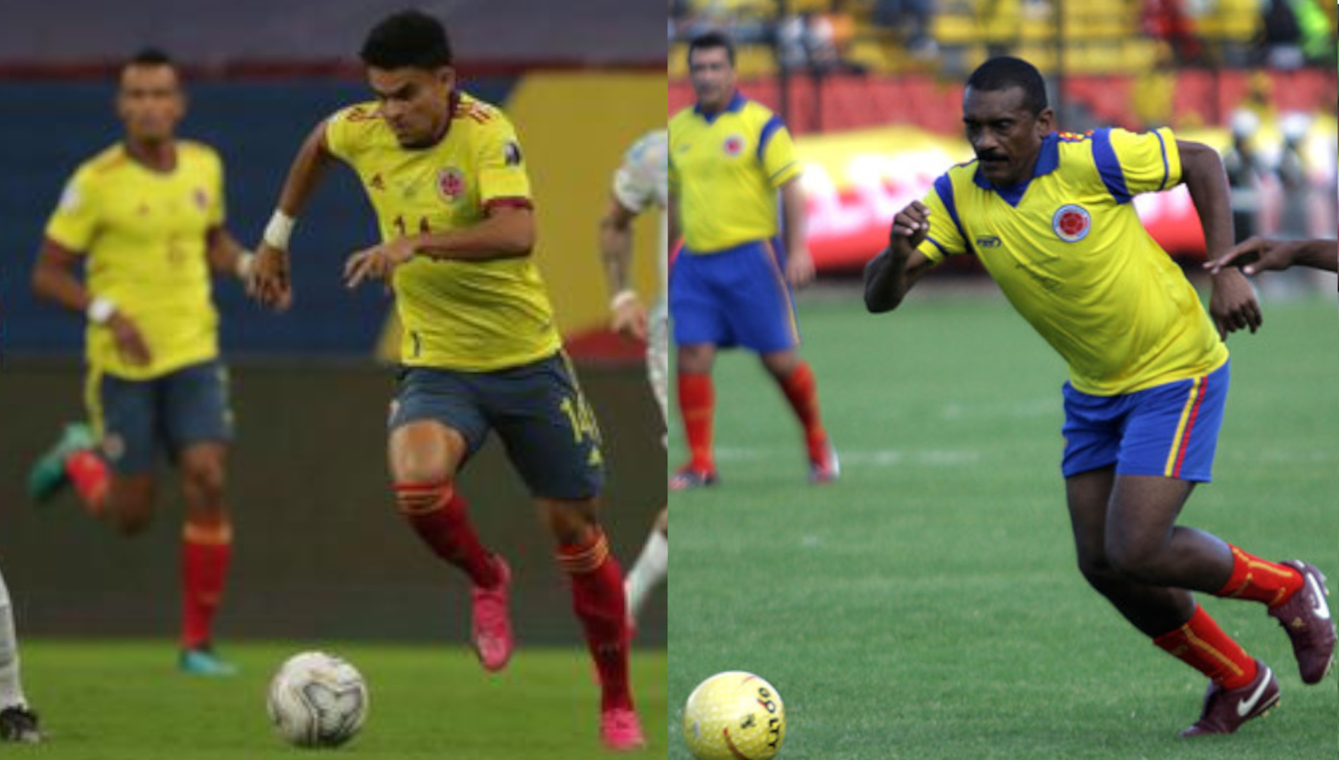 Lucho Díaz y Arnoldo 'El guajiro' Iguarán fueron los goleadores de la Selección Colombia en Copa América. Foto: Reuters y Colprensa 