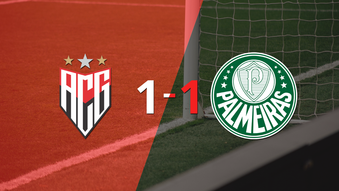 Atlético Goianiense no pudo en casa ante Palmeiras y empataron 1-1
