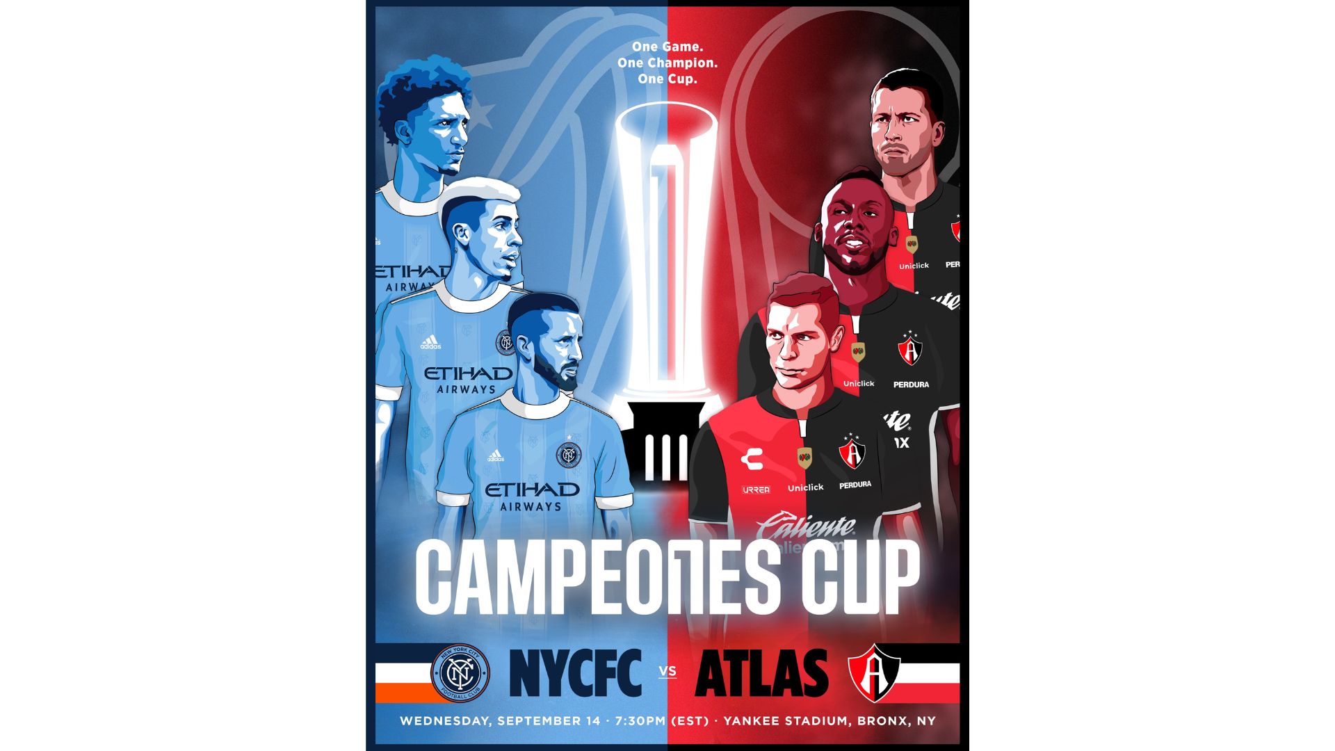 New York City FC vs Atlas  por Campeones Cup.