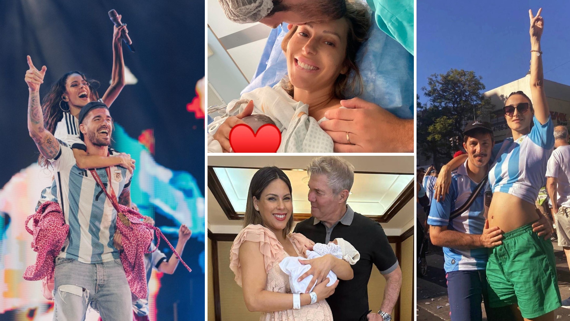 Las mejores fotos de la semana: de la euforia de Tini y De Paul a la felicidad de Noelia Marzol y Barby Franco