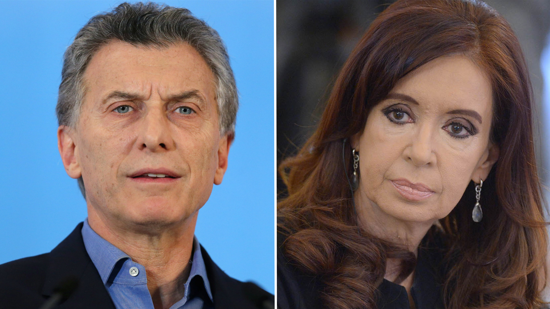 Mauricio Macri y Cristina Kirchner, los protagonistas de la grieta política que divide a los argentinos