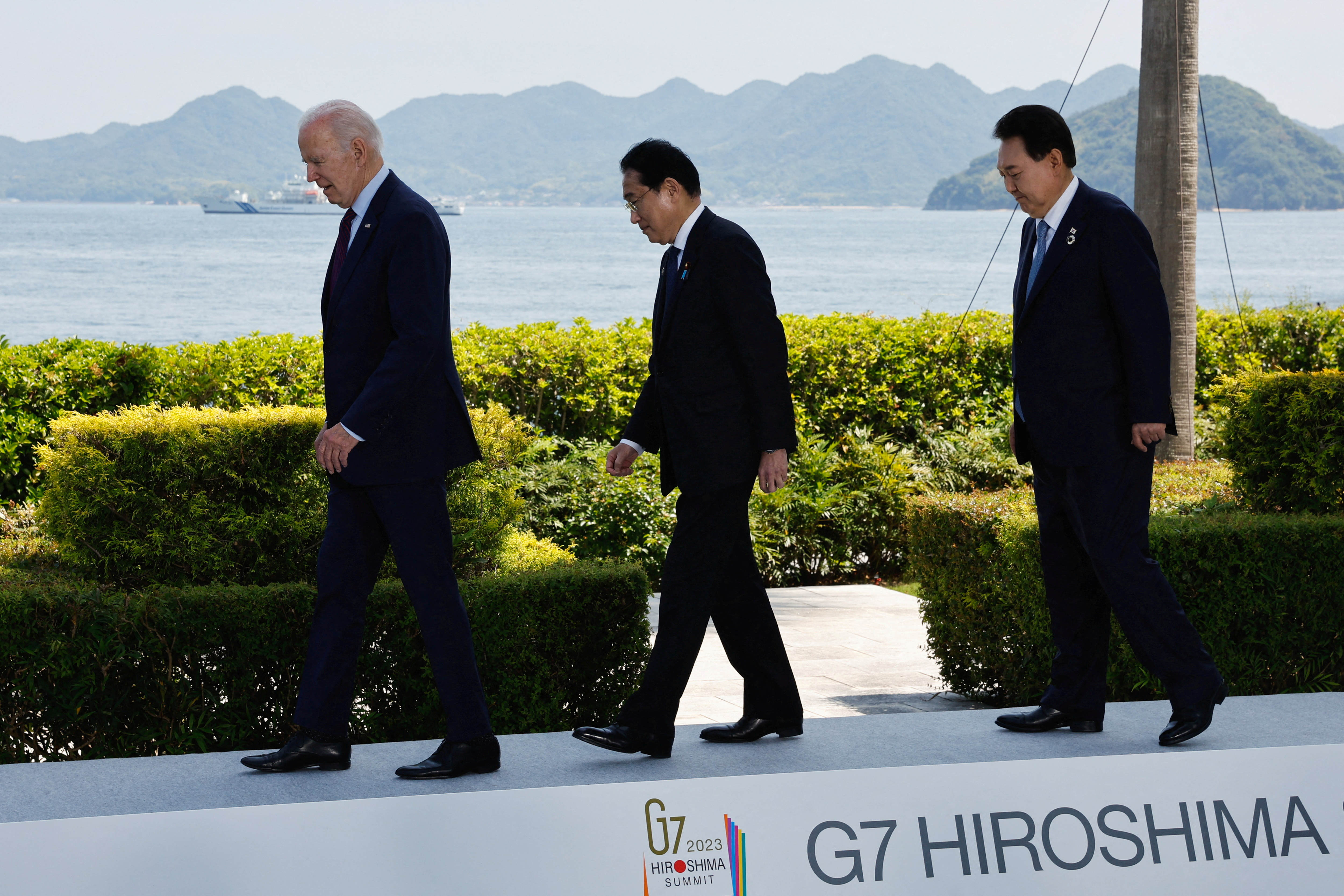 Estados Unidos, Japón y Corea del Sur acordaron elevar la cooperación trilateral “a un nuevo nivel” por las amenazas de Kim Jong-un