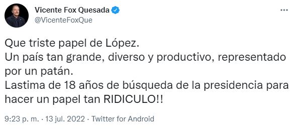 “payaso Populista Demagogo” Vicente Fox Acusó A Amlo De Destruir La Democracia En México 4504