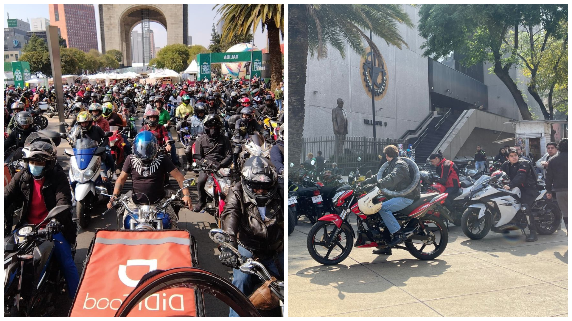 Cientos de motociclistas protestaron contra la propuesta de modificar el Reglamento de Tránsito (Especial)