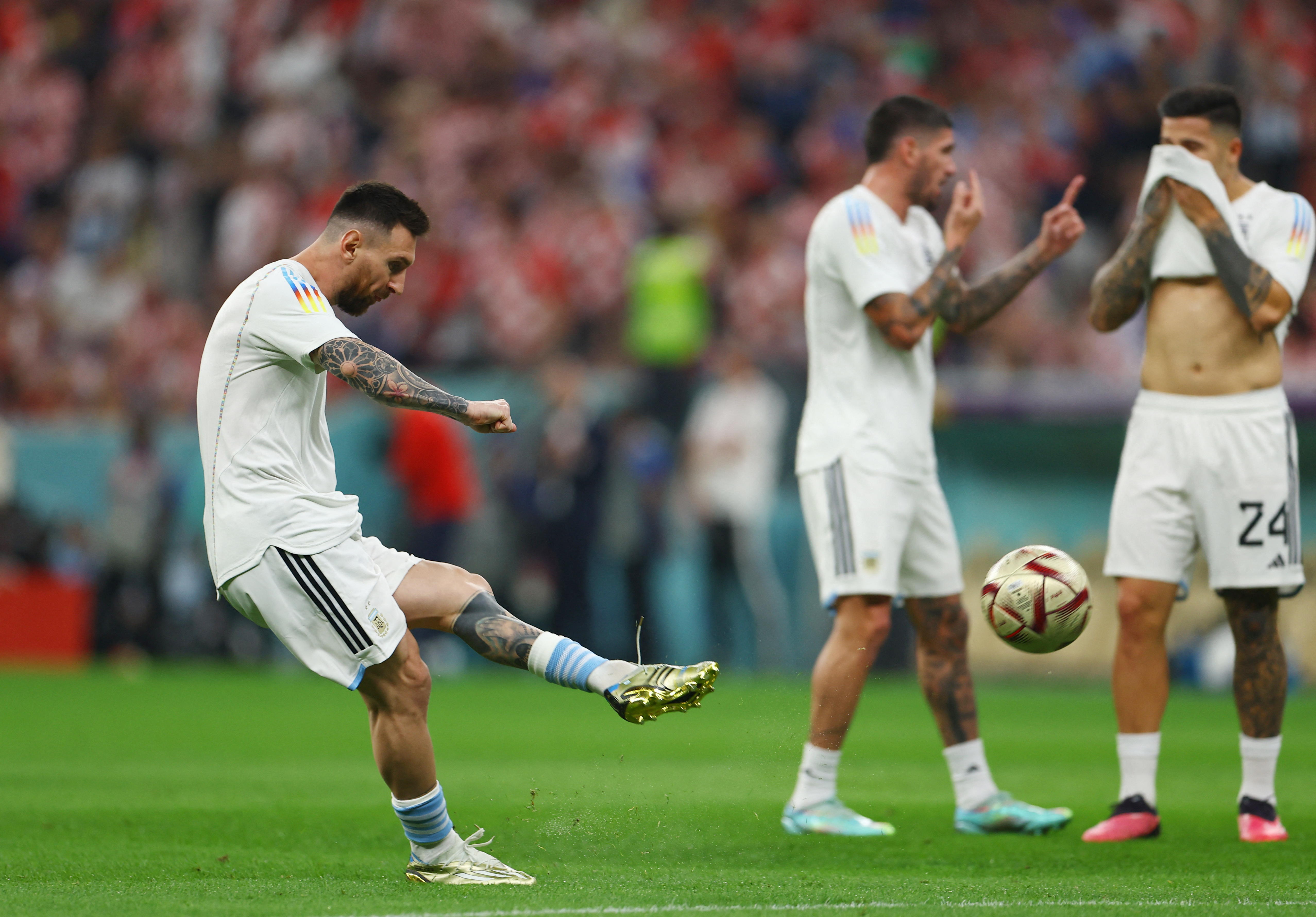 Lionel Messi calibrará su zurda en la previa al partido contra Panamá (REUTERS/Molly Darlington)