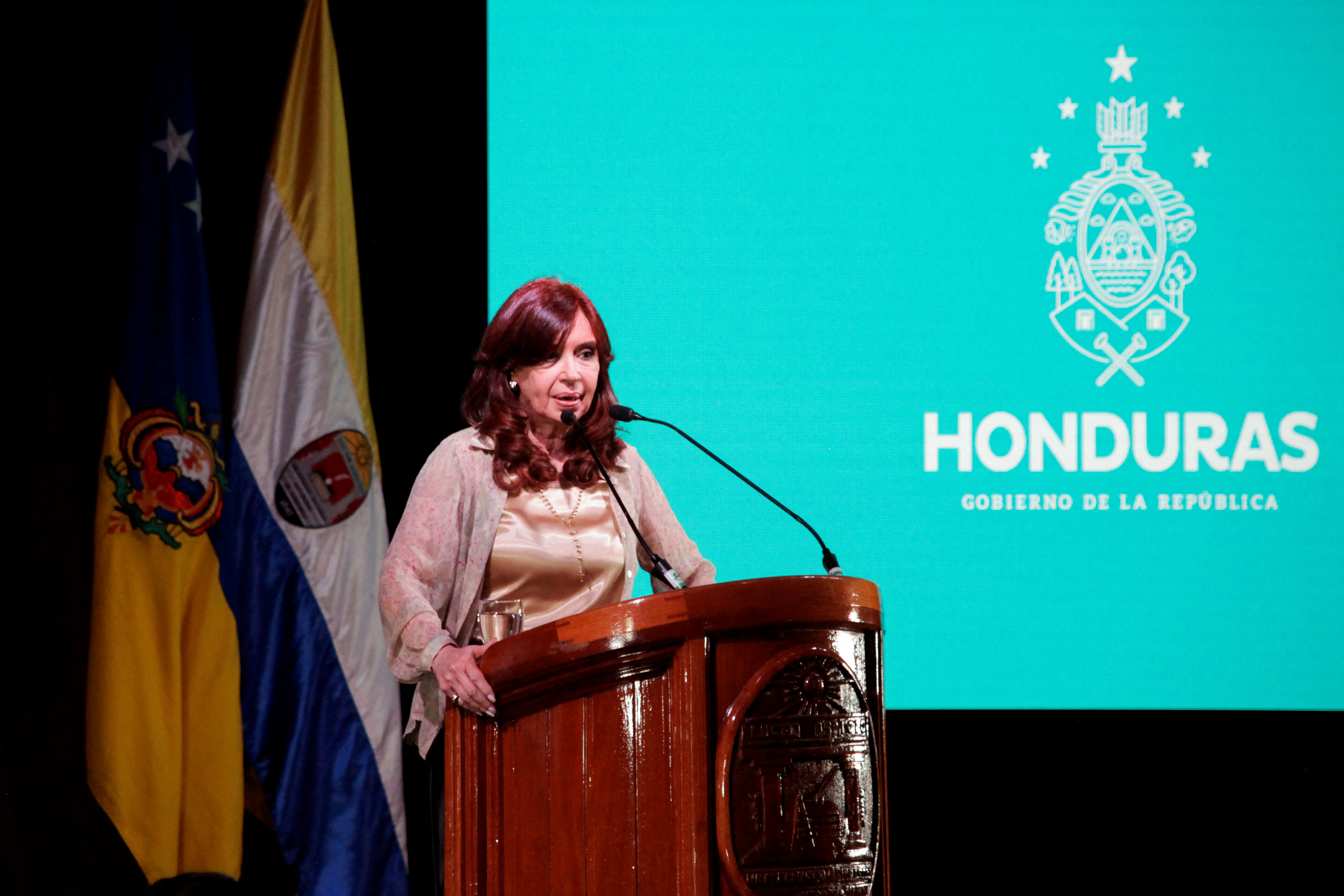 Cristina Kirchner ayer, en Honduras (REUTERS/Fredy Rodríguez)
