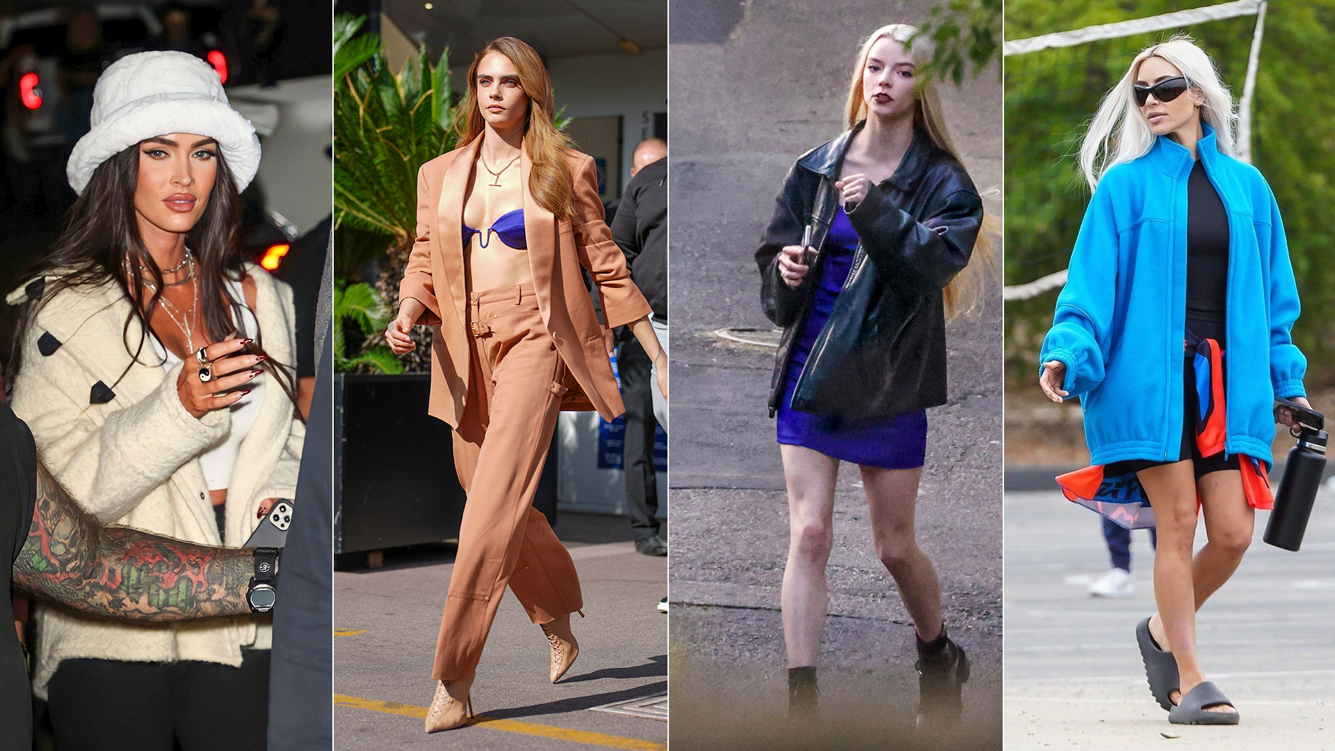 Los looks de Megan Fox, Anya Taylor Joy y Kim Kardashian: celebrities en un click
