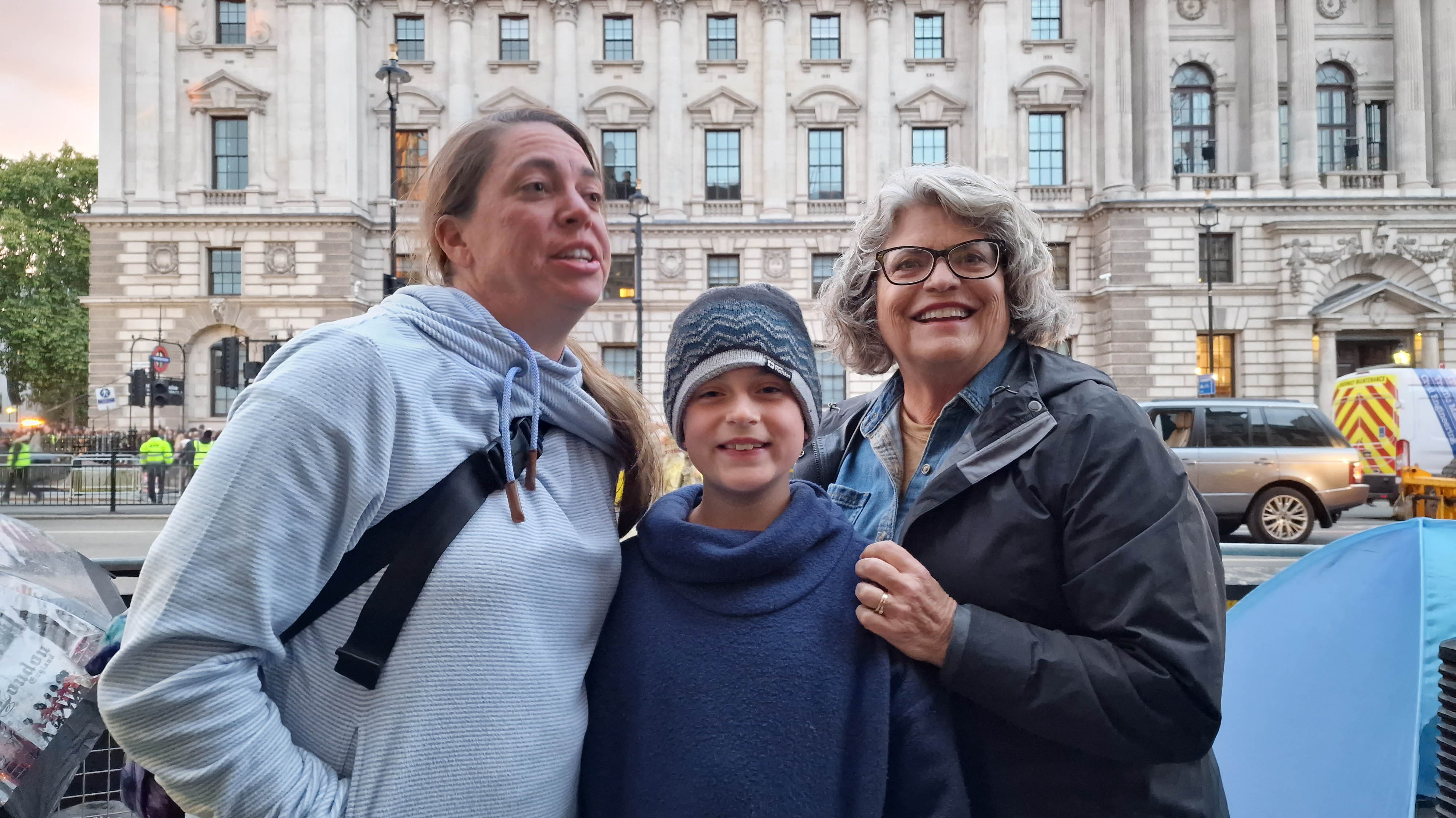 Bárbara Tuma (derecha), su hija Michelle (izquierda) y su nieto, McKinley  (centro) (Foto: Sergio Schuchinsky)