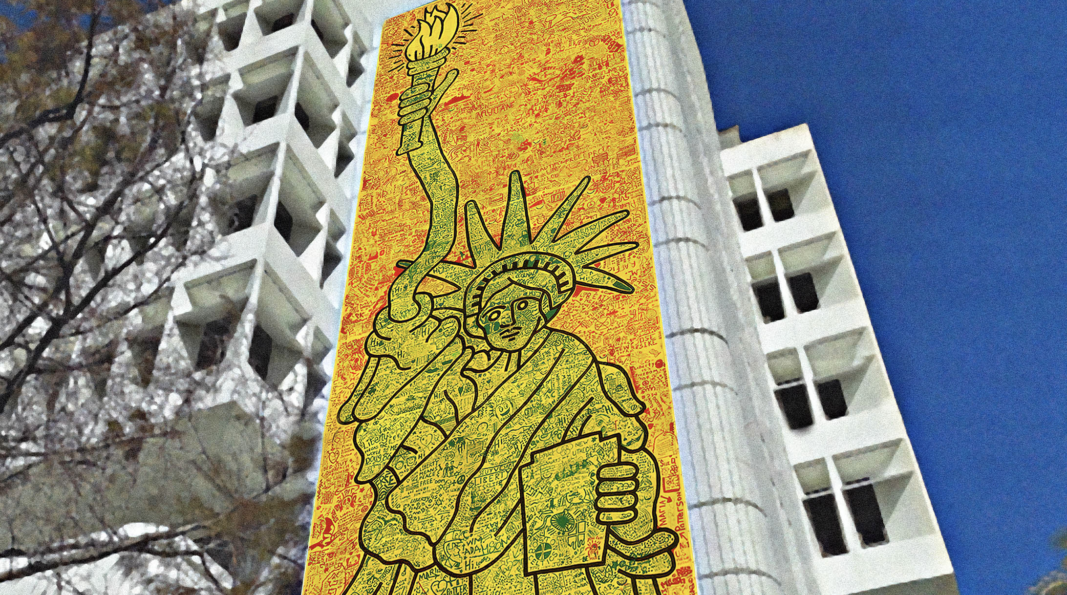 Durante Miami Art Week, las calles se embellecen con obras de Keith Haring y FriendsWithYou 