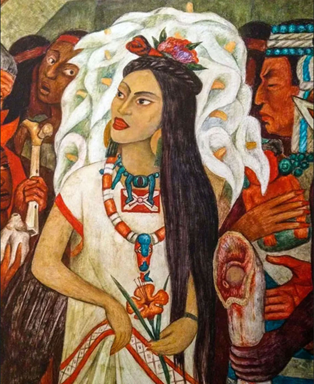 Isabel de Moctezuma fue hija del Tlatoani mexica, y tuvo una hija con el conquistador Hernán Cortés.