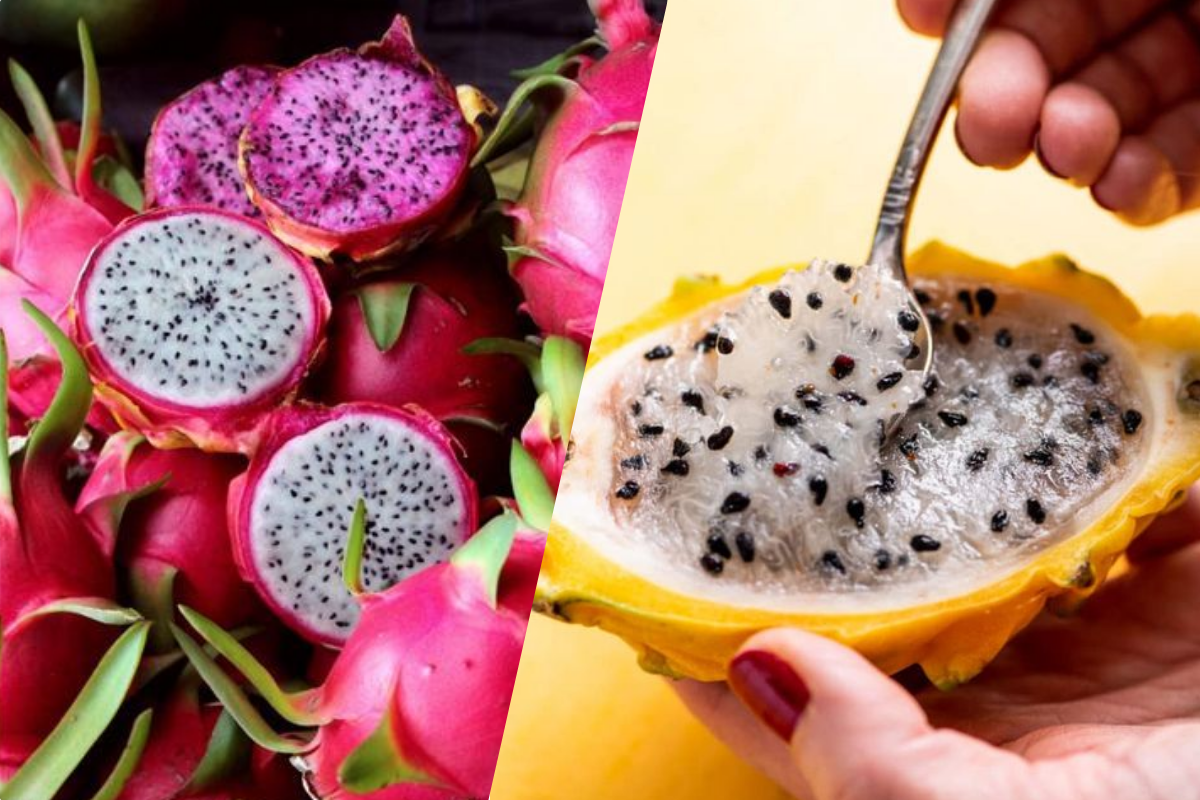 La pitahaya o fruta dragón, como decíamos, es una fruta exótica de color intenso. Fotos: Pinterest